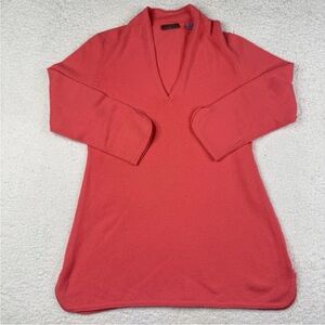 Cullen Women’s Cashmere Sweater V Neck Pink Size Medium Quiet Luxary Classic